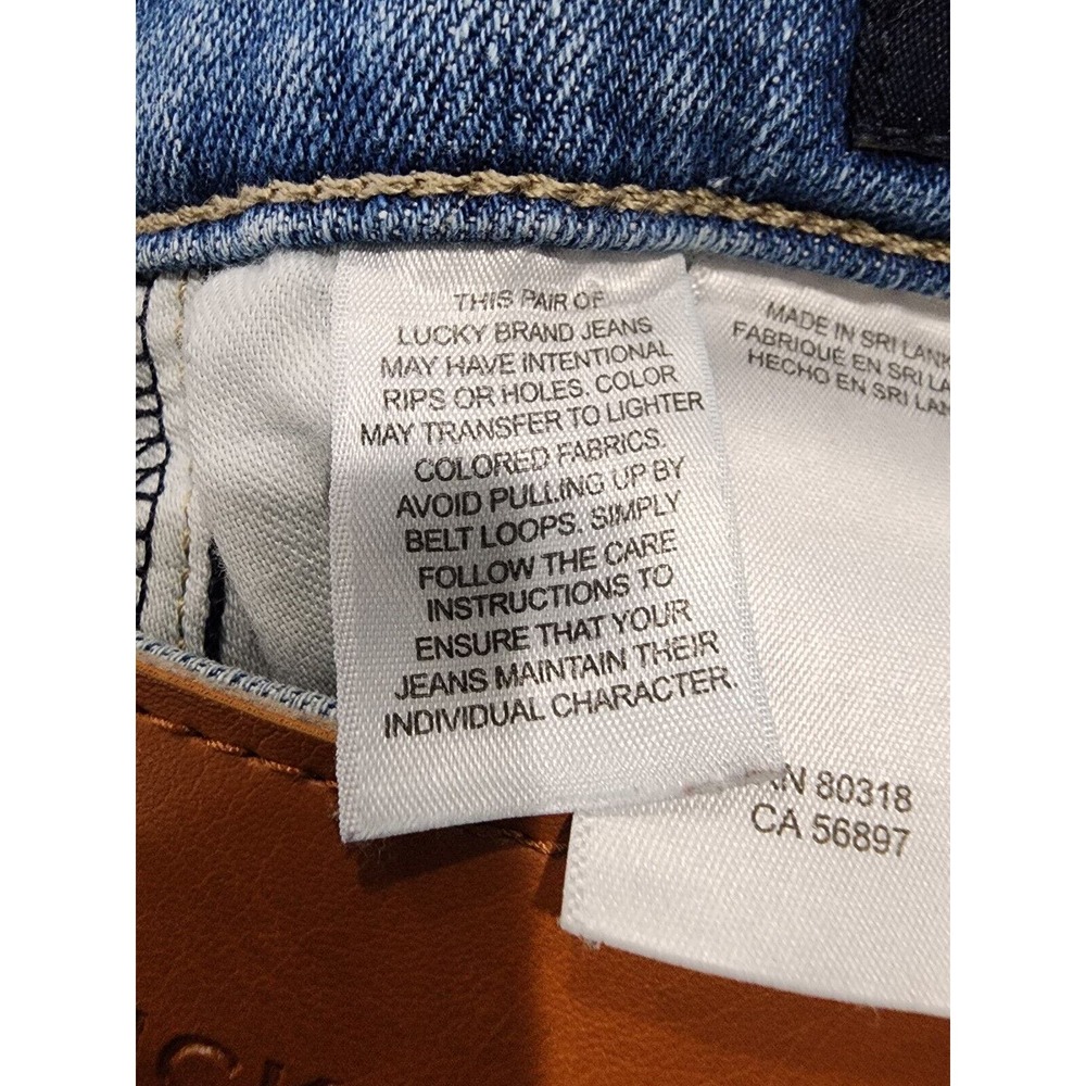 Lucky Brand Jeans Women's Size 4 Blue Denim Skinny Leg High‎ Rise 5 Button Fly - Picture 7 of 7